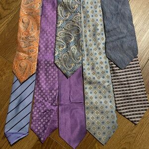 8 Silk Men's Tie Collection - Cremieux, Tattersall, Stacy Adams